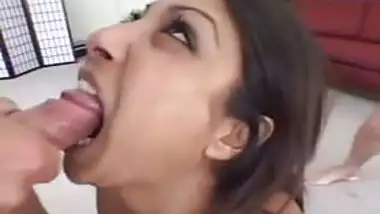 Destiny Deville - s on dick and eats his sauce