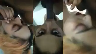 Sexy call girl gives a crazy Indian blowjob to her client