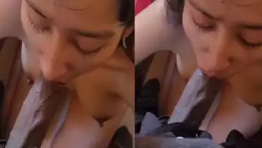 Bushy pussy horny girl riding dick of boyfriend